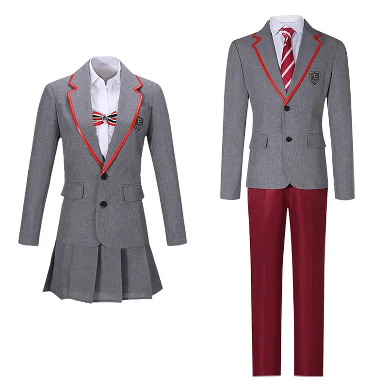 Элитная школьная форма сериал Косплей Костюм на заказ Женская Мужская костюмы