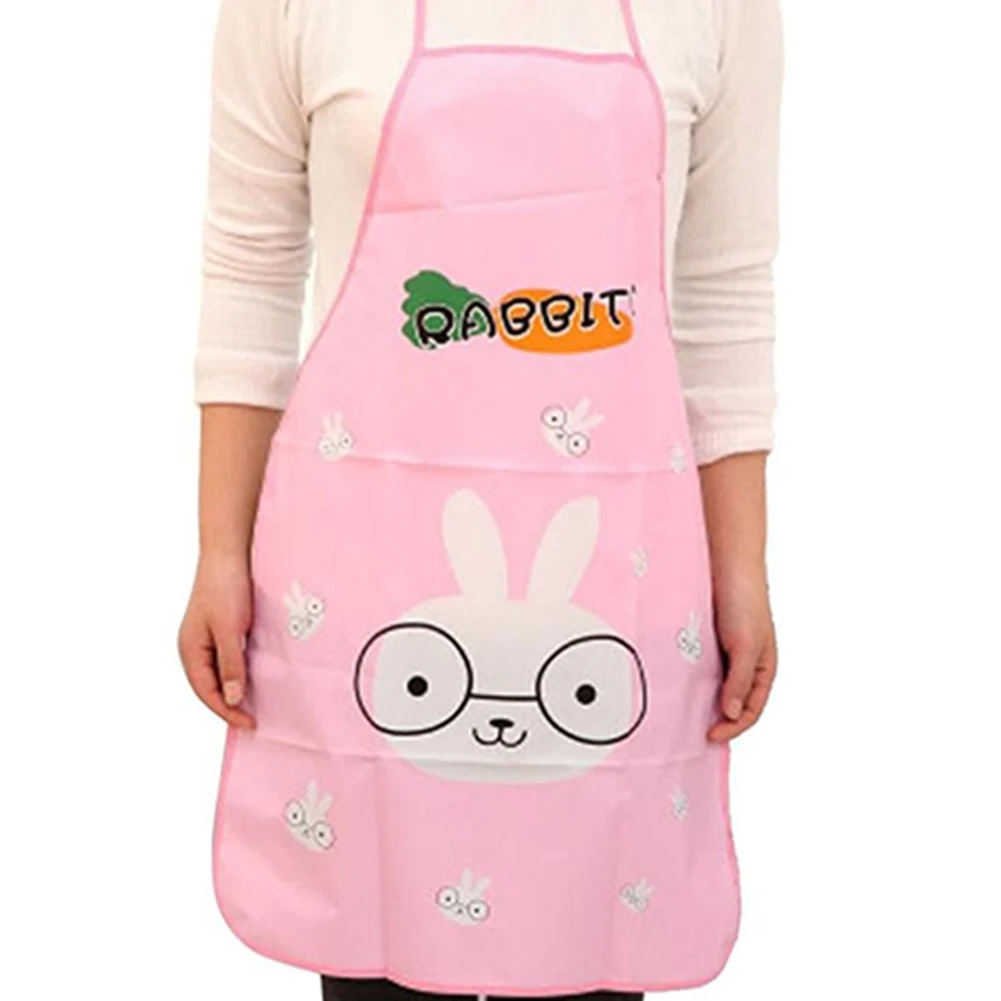 

Kitchen Apron Rabbit Printing Kids Aprons BBQ Bib Apron For Women Cooking Baking Restaurant Apron Home Cleaning Tools Apron 2020