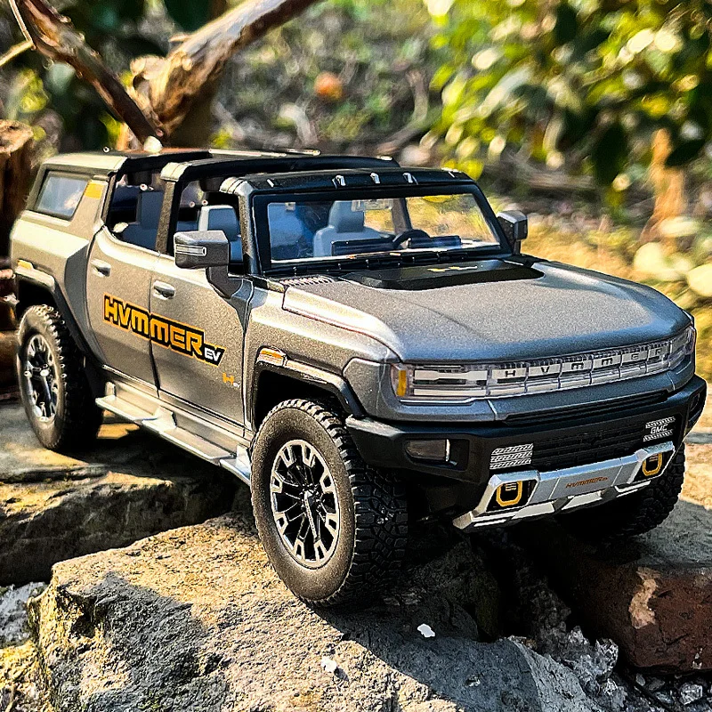 Новая модель автомобиля HUMMER EV из сплава в масштабе 1:24 Литые металлические