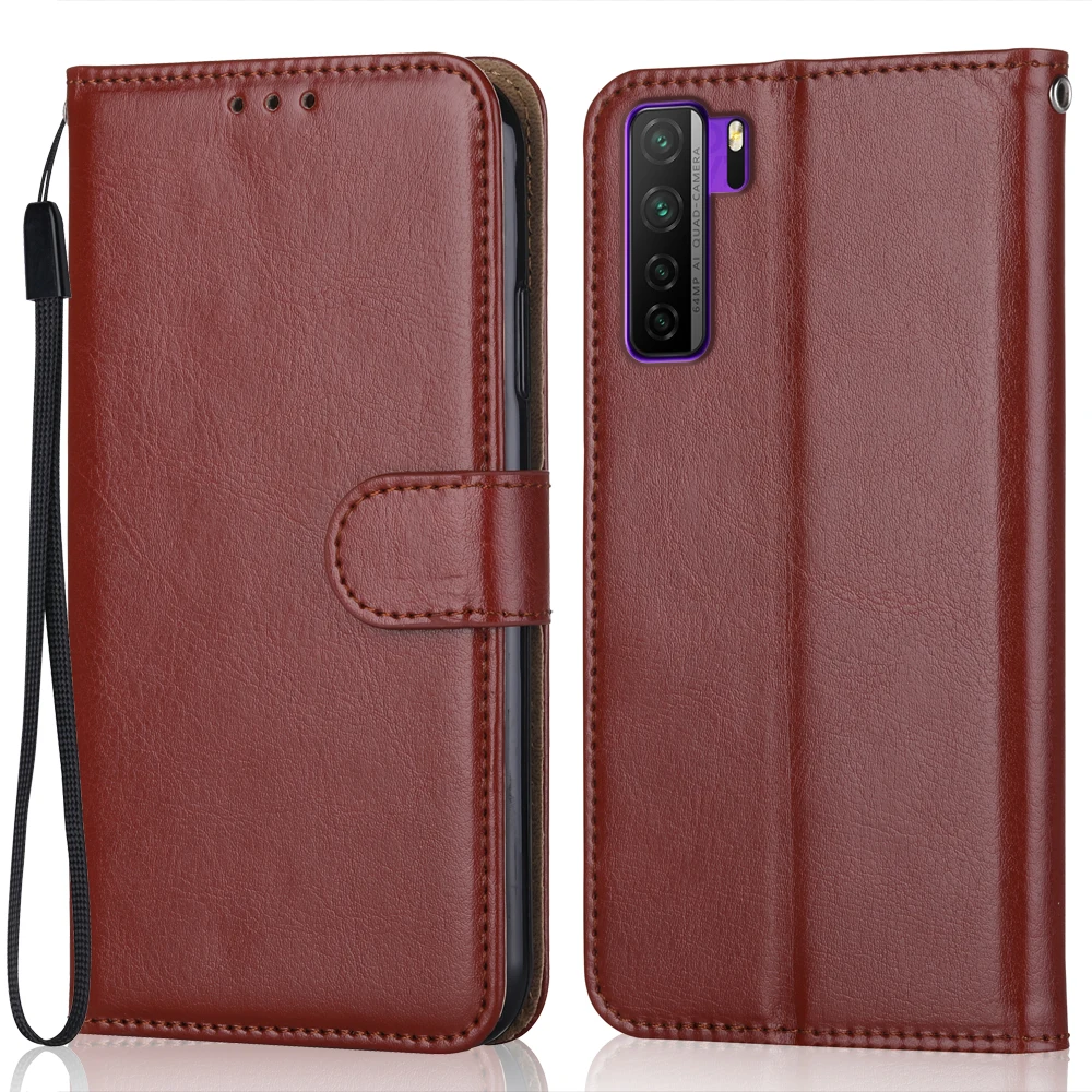 Роскошный кожаный чехол-книжка для Huawei Nova 7 SE Женский, Женский чехол-книжка для телефона с подставкой 6,5 дюйма