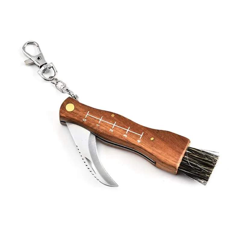 Mini Camping Mushroom Knife Rosewood Handle Outdoor Hunting Survival Multifunction Folding Self-defense Hand Tools | Спорт и