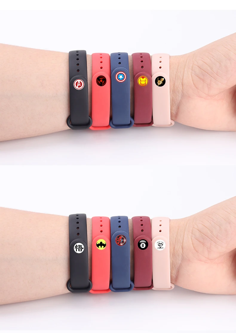Ремешок для xiaomi mi band 3/4 силиконовый ремешок mi band 4 NFC Аксессуары спортивный ремешок для mi band 3 браслет сменный ремешок