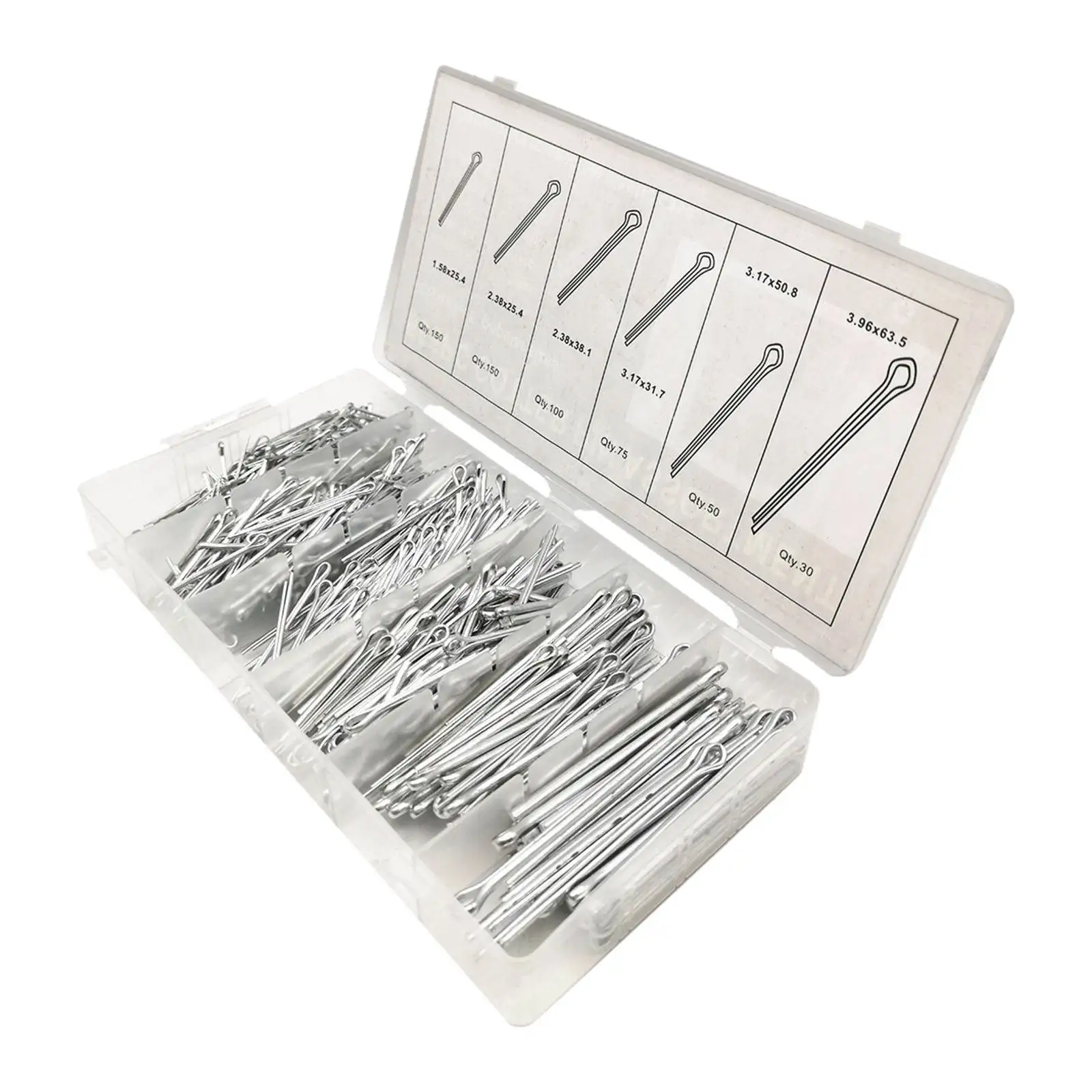 

555 шт./упаковка, набор штифтов 6 размеров для автомобиля, механики, гаража