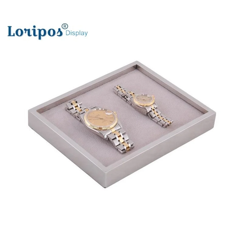 

Дисплей для ювелирных изделий из нержавеющей стали дисплей для часов лоток кошелек держатель Настольная подставка для демонстрации диспле...