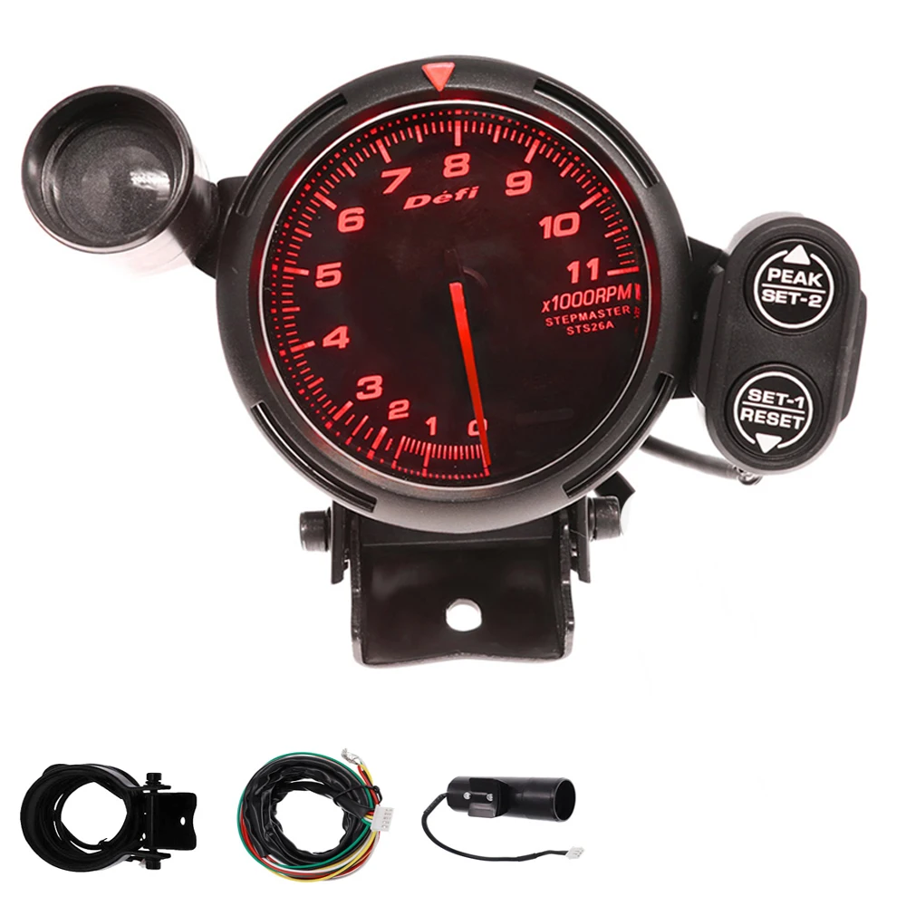 Водонепроницаемый Тахометр для автомобиля 80 мм тахометр 0 ~ 11000 об/мин