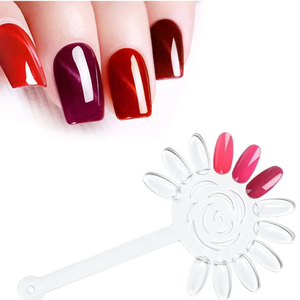 

240PCS Nail Art Display Set Nail Colour Polish Sticks Wheel Prefessional Manicure Tools Set For Salon DIY And Practice