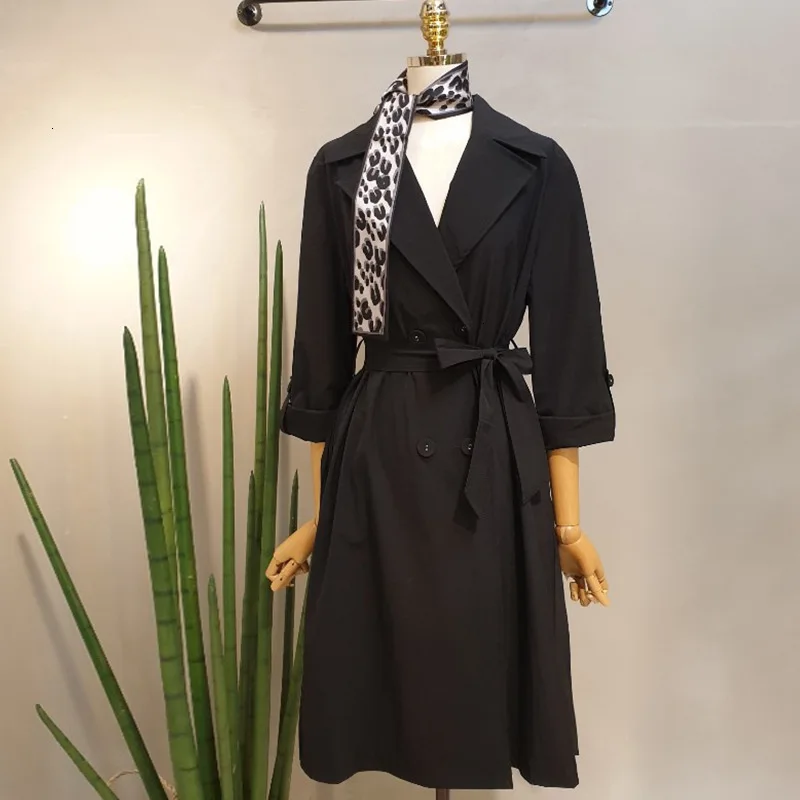 WOMENGAGA осень 2019 одежда Халаза стройная складная ветровка для женщин лоскутное