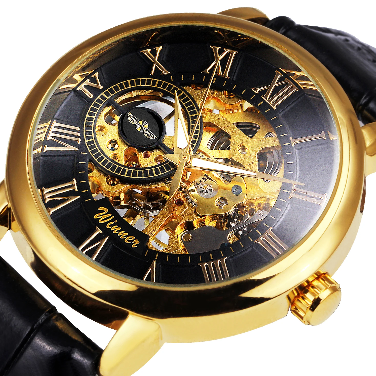 Часы скелетоны WINNER Мужские механические брендовые Роскошные Классические