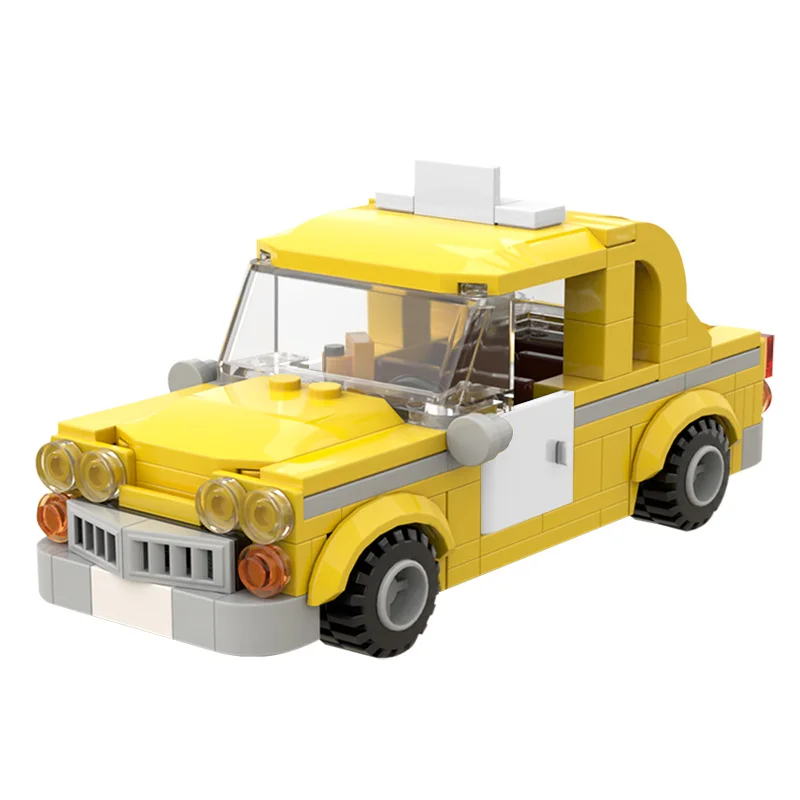 

MOC Miracle Super Series Heroes Game Taxi Car Model City Vehicle Building Blocks Bricks Children DIY Toys Educational Gifts