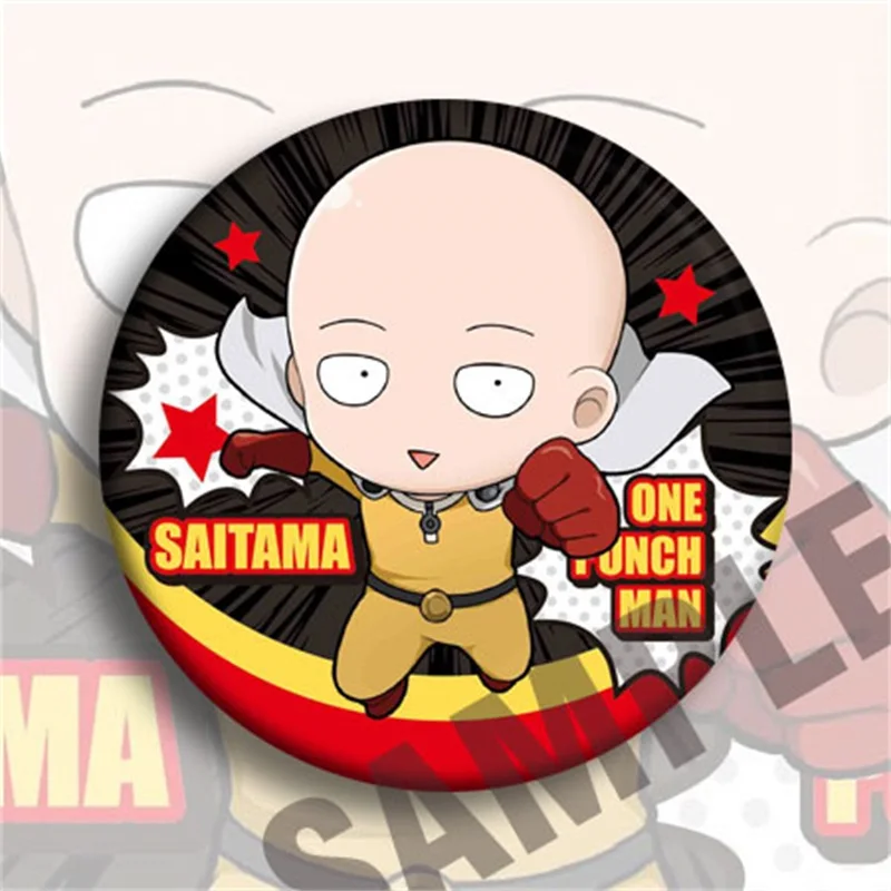 Японский аниме ONE PUNCH-MAN Сайтама Genos Tatsumaki Косплей Bedge мультфильм собирать значок