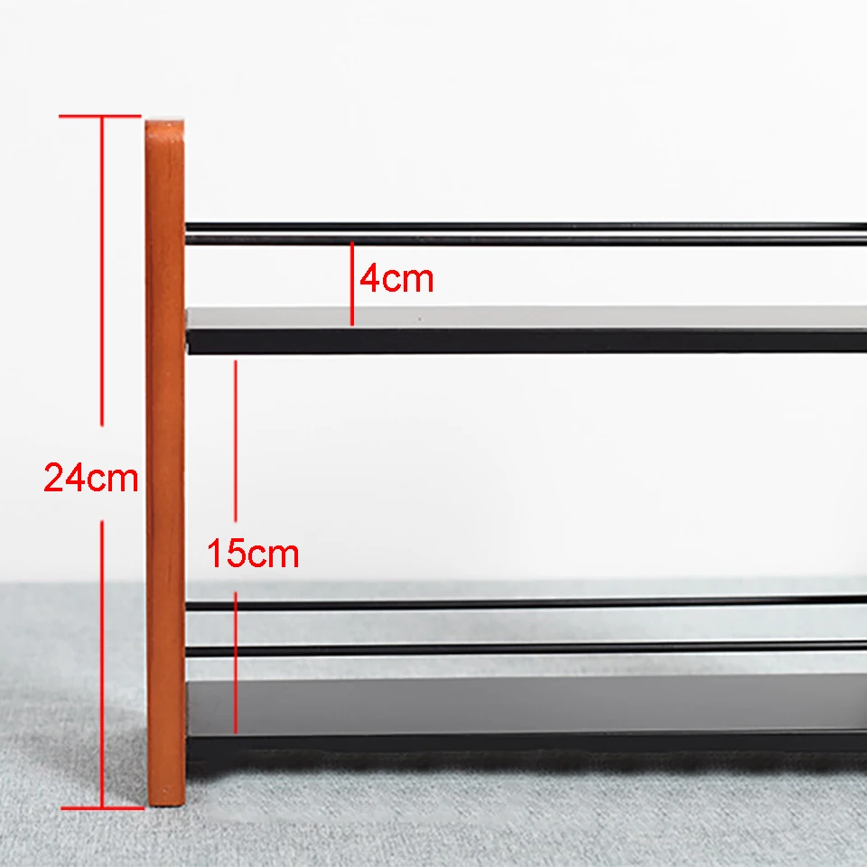 Полка для хранения кухонного шкафа домашние 2-уровневые полки специй деревянная
