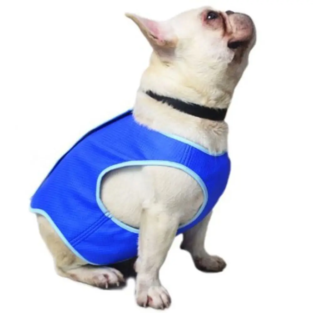 

Summer Dog Cooling Vest Breathable Cooling Coat Blue Vest T-shirt Clothes Clothing Refreshing Cool Clothes For Dogs Pet Clothing