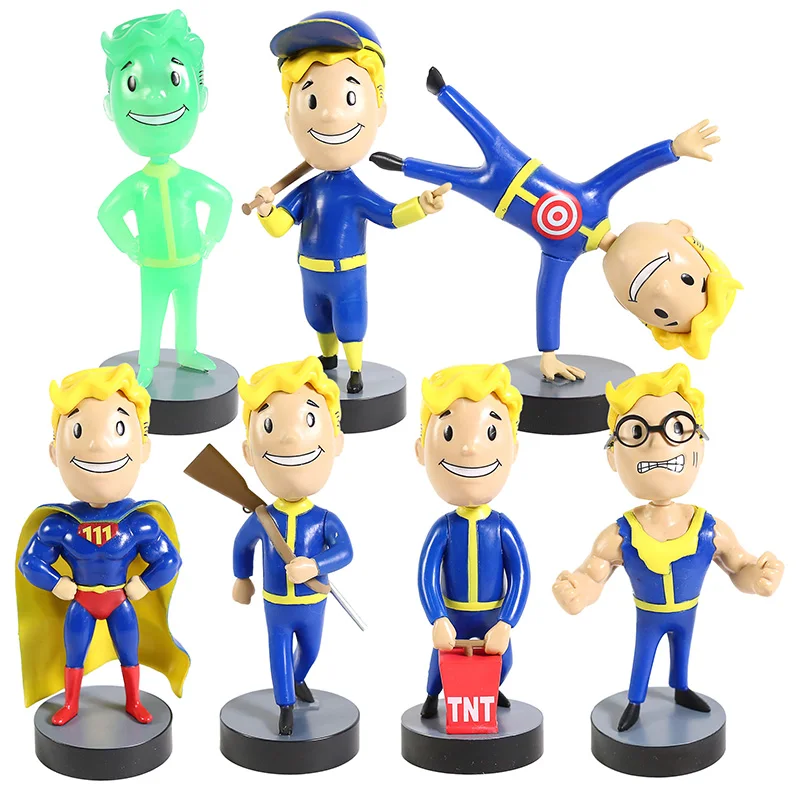 Коллекционная экшн-фигурка из ПВХ Fallout 4 Vault Boy с поплавковой головой - купить по