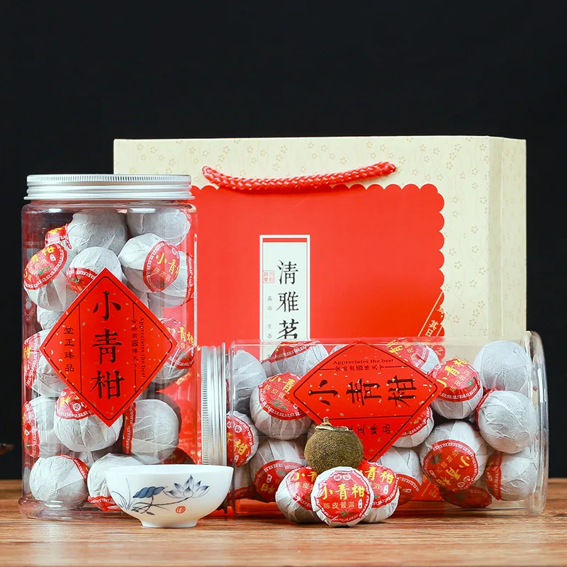 

Small Green Orange Pu 'Er Tea Yunnan Palace Orange Pu Tea Orange Pu Tea Oolong Tea Ceremony Tea Canned Green Food