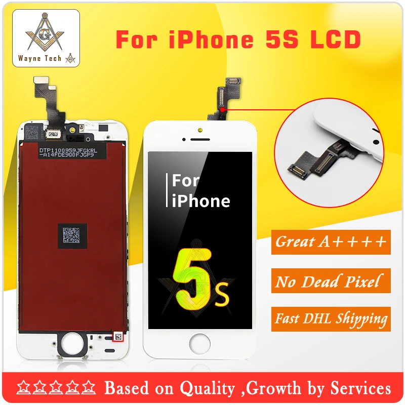 20 шт./лот абсолютно новый 100% без пятен битых пикселей AAA Качество ЖК-дисплей для