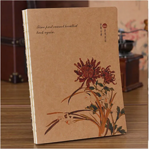 Фиолетовый Альбом для рисования формата А4, крафтовая бумага, 130 страниц. Толстый блокнот в винтажном стиле для живописи, графики и набросков. Принадлежности для офиса и школы - Цвет: Фиолетовый