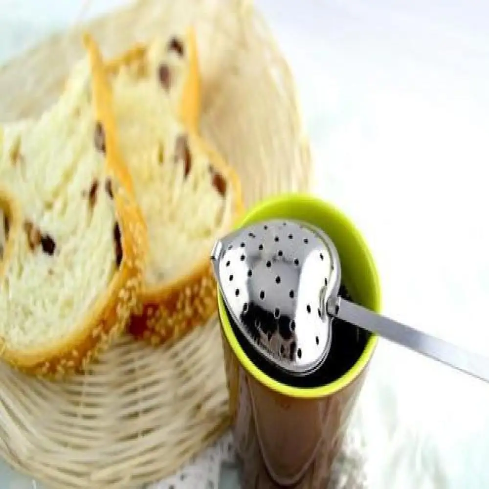 Круче Чай Форма ложка Infuser практичный сердце 1 нержавеющая сталь Ручка ПК