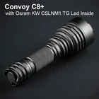 Вссветильник Convoy C8 + с KW CSLNM1.TG 6500K белый светильник 18650 фонарик EDC фонарь кемпинг рыбалка тактический фонарь велосипедсветильник онарь