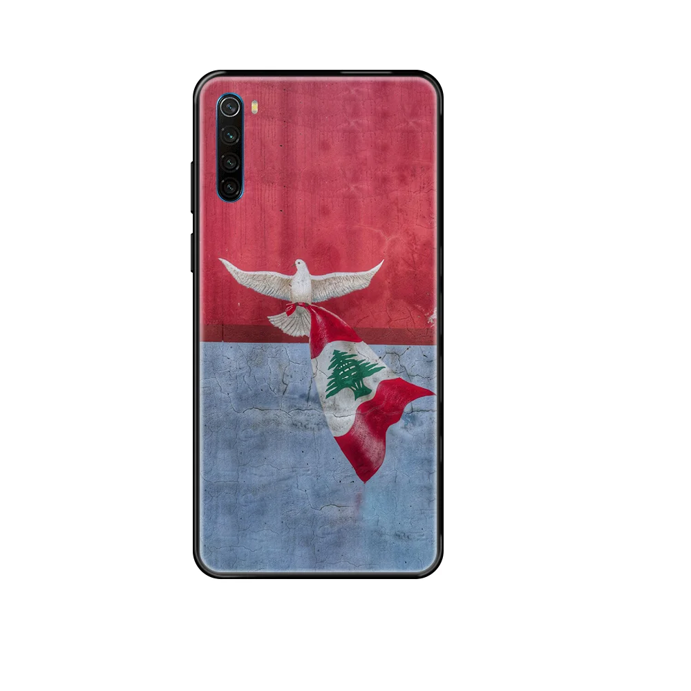Чехол для телефона с ливанским флагом Xiaomi Redmi Note S2 4 5 6 7 8 A S X Plus Pro Черный Модный