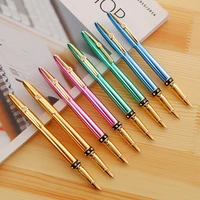 1 piece extra fine financial fountain pen with crystal nice pens for women gift student stationery school office supplies
