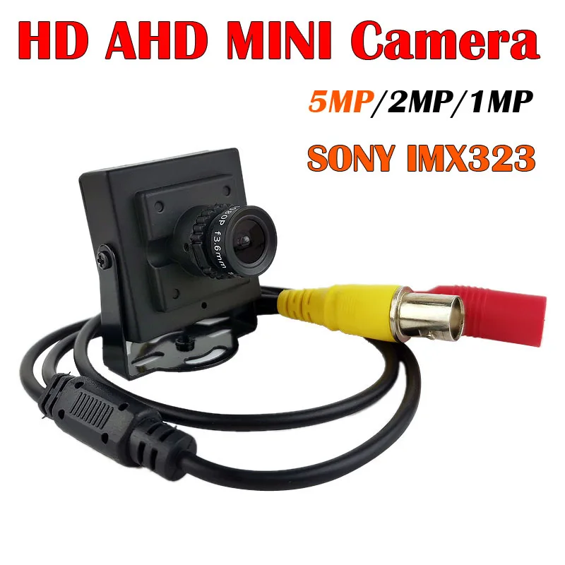 Сверхмаленькая AHD мини камера видеонаблюдения 5 Мп 4 МП 2 1080P SONY IMX323 HD FULL Micro Security для