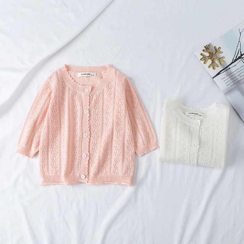 Кардиган для маленьких мальчиков и девочек тонкое пальто вязаный свитер с