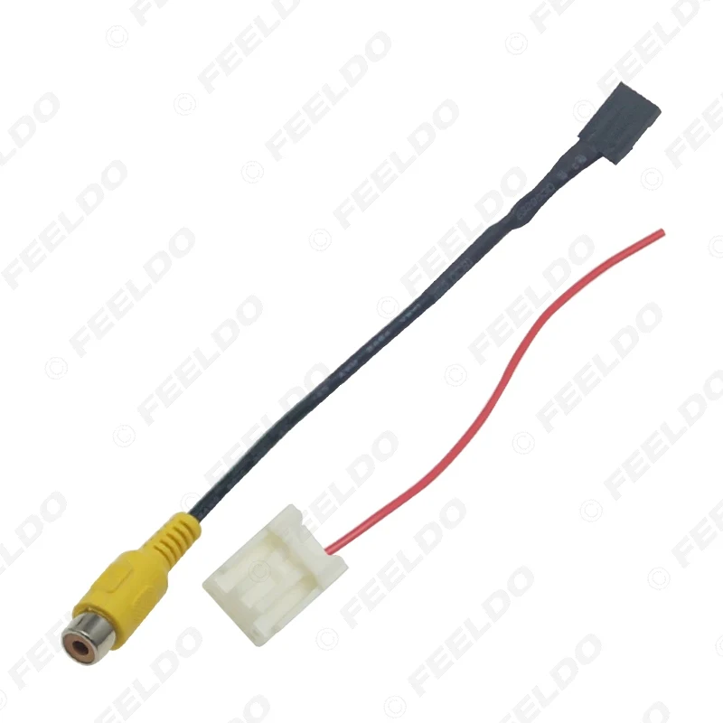 Автомобильная камера заднего вида FEELDO видео штекер RCA Реверсивный кабель адаптер