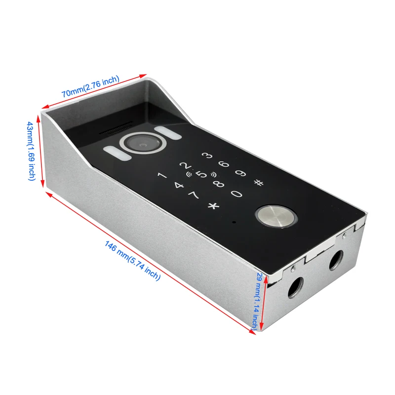 Tuya Smart App Remote Unlock WiFi POE IP Video Door Phone Intercom System Motion Detection Code Keypad RFID Camera | Безопасность и