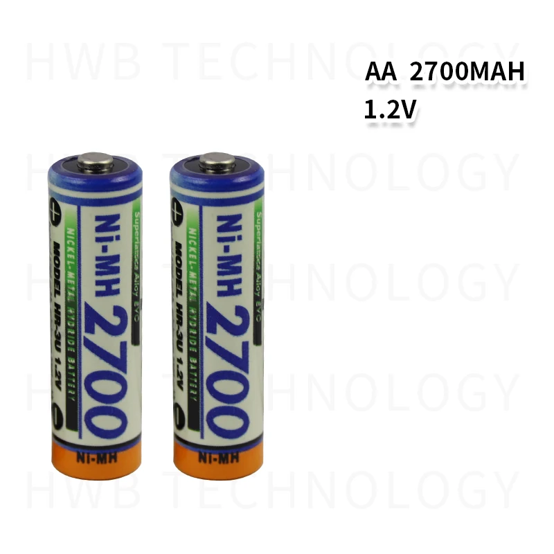 12 шт./лот новинка для SANYO 1 2 V AA 2700 mAh аккумуляторная батарея третьего поколения с