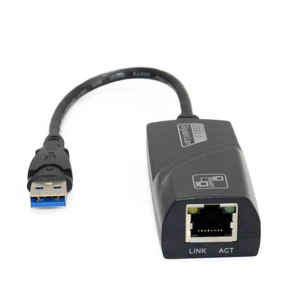 

External Free Drive USB 3.0 Gigabit LAN USB to RJ45 NIC RTL8153 Chip Upgrade network connection speed