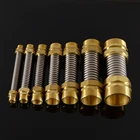 DN35 40 50 6 BSP медная Мужская резьба 304 из нержавеющей стали сильфоны для вентилятора катушки блока трубы центрального кондиционера воды Впускной шланг