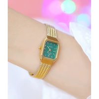 women watches luxury green dial fashion dress quartz ladies wrist watch stainless steel watches bracelets for female gift clock