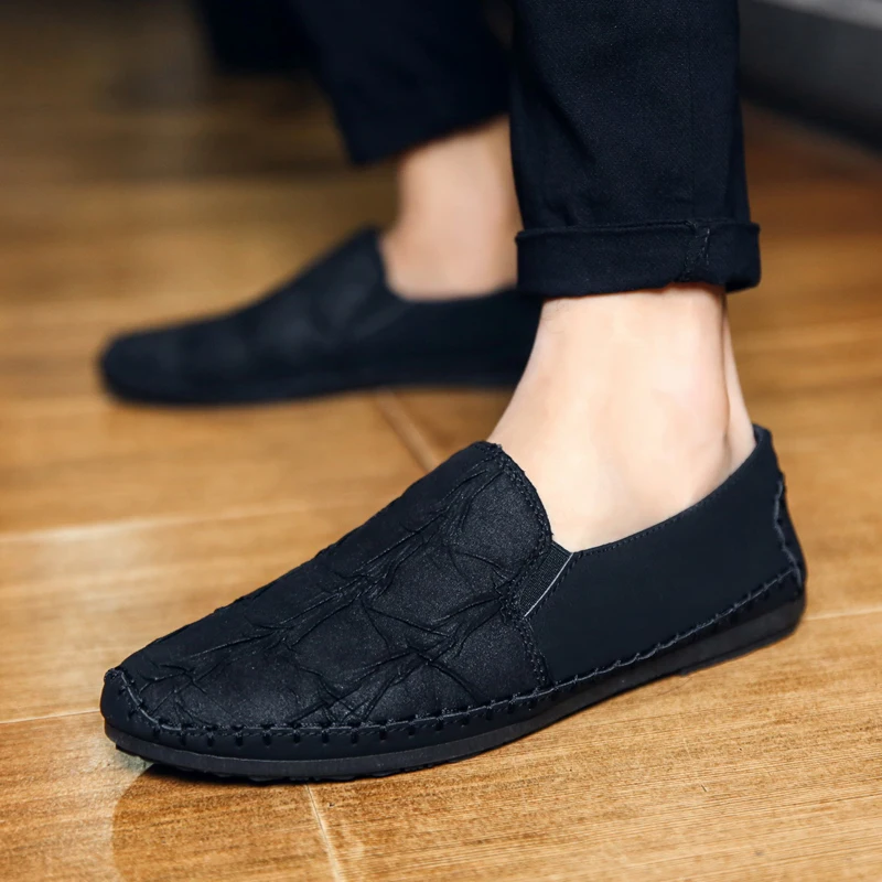 

2021 Spring New Men's Shoes Pea Shoes Men's Leather Shoes Loafers Shoes Breathable Driving Casual Shoes