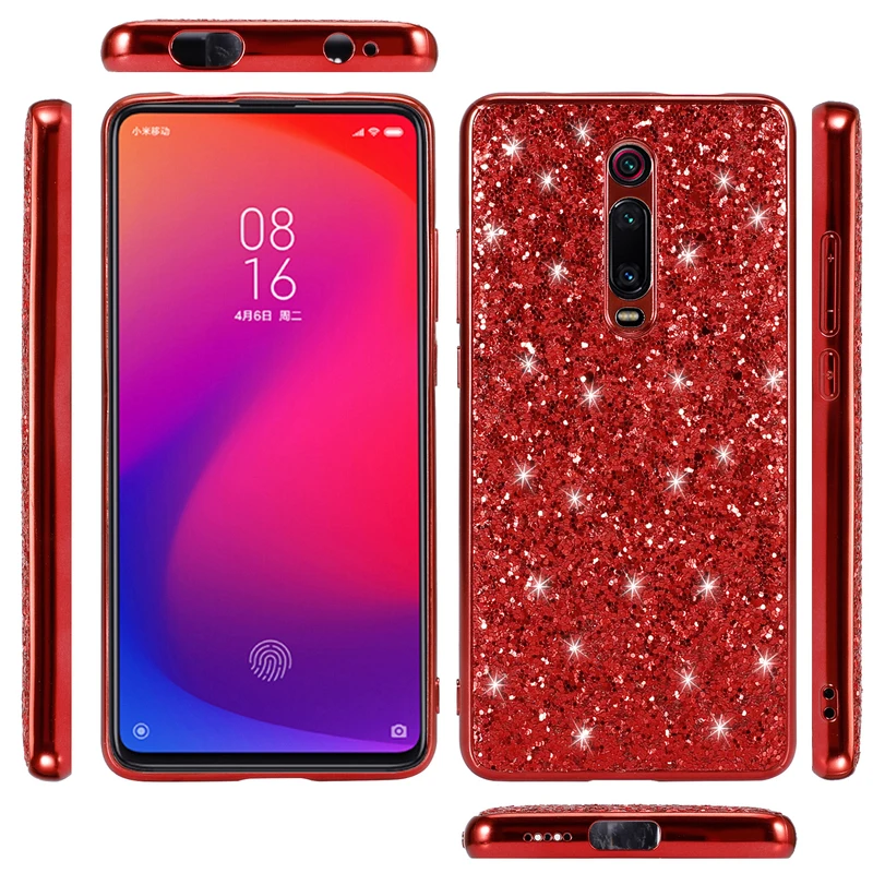 Чехол для XiaoMi RedMi K20 Модный Блестящий силиконовый чехол из ТПУ блестящий телефона