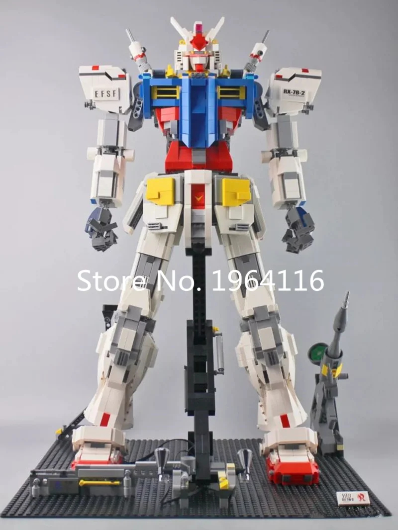 Новые идеи серия 1:60 строительные блоки модели Gundam RX-78-2 с фиксированным