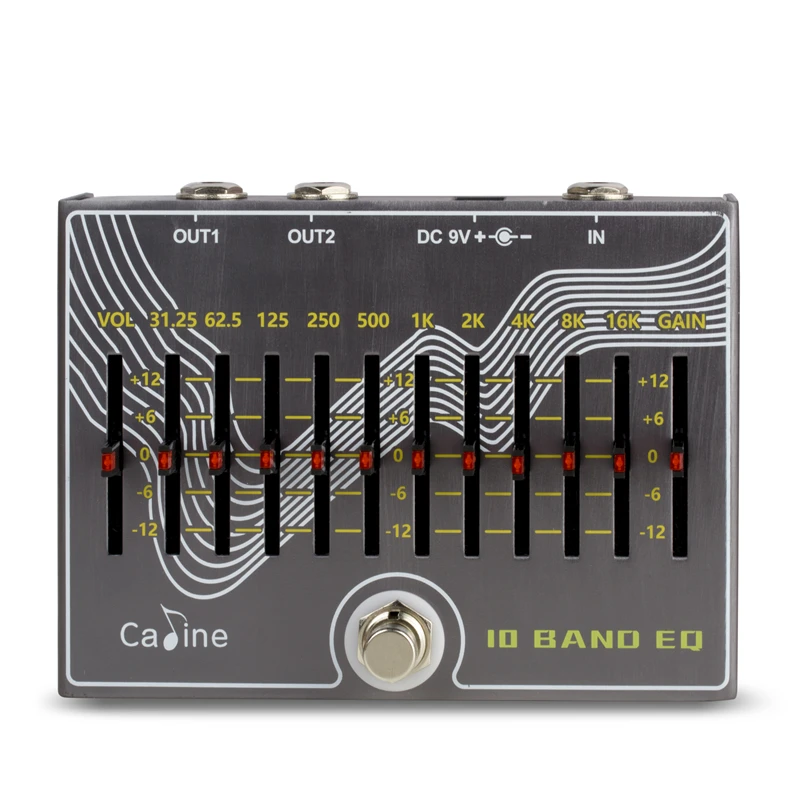 Pedal de Efeito Guitarra com Volume Caline Band - Ganho Cp-81 10 eq