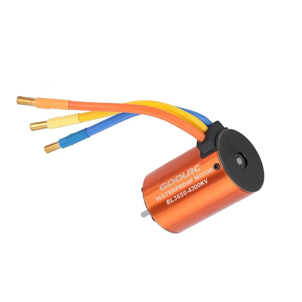550 4300KV 4-полюсный бесщеточный двигатель без датчика для 1/10 4WD грузовиков с