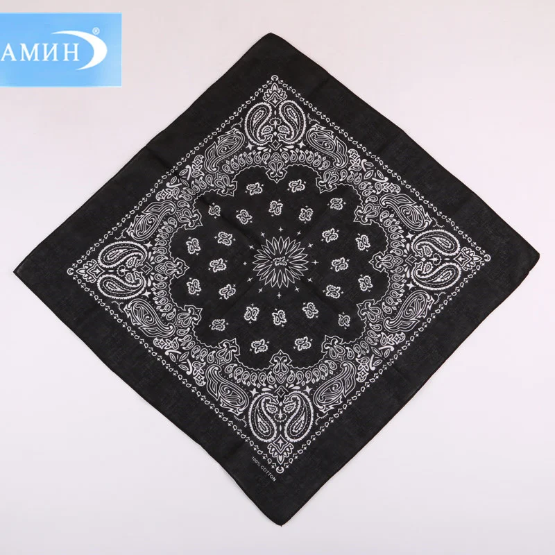 

Новое Большое Квадратное полотенце в форме подсолнуха 55 см, двойной кешью, амеба, хлопковый головной платок, аксессуары для велоспорта и акт...