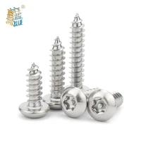 20x m2 9 m3 5 m3 9 m4 2 m4 8m6 3 304 a2 70stainless steel six lobe torx pan round head with pin security self tapping wood screw