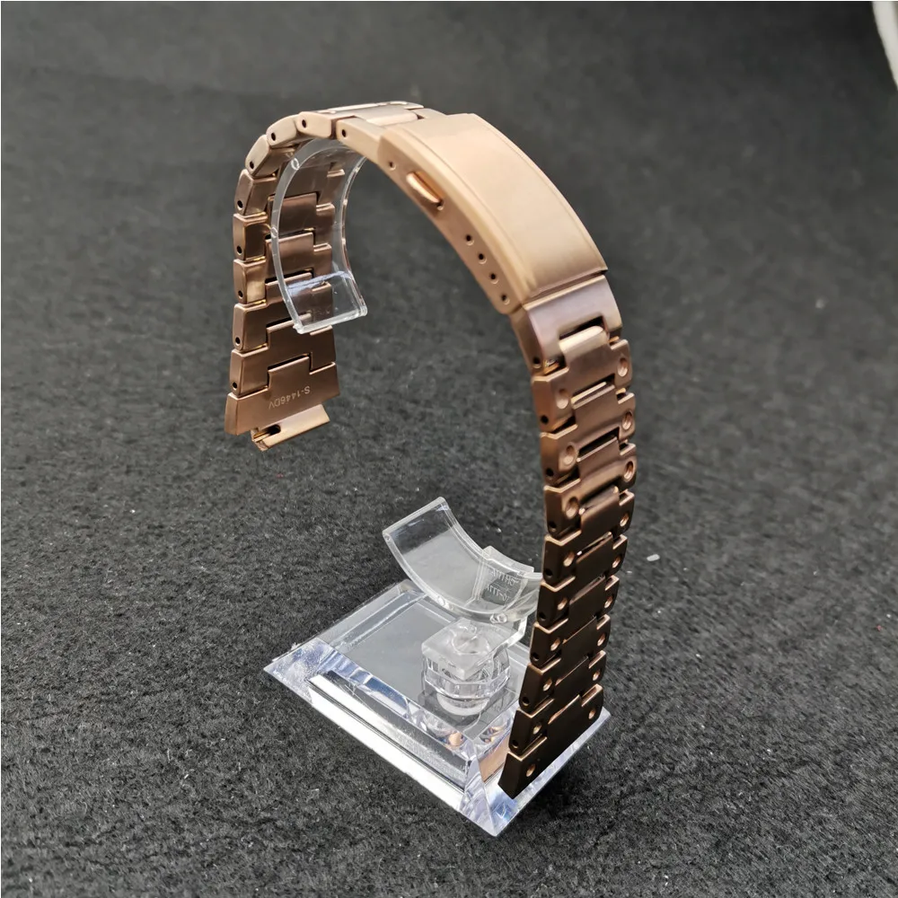 Rosegold watchbands Ремешки для наручных часов из нержавеющей стали, Ремешки для наручных часов, Ремешки для наручных часов, браслет для DW5600 GMW5610 GW5000, Прямая поставка - Цвет ремешка: Rosegold watchbands