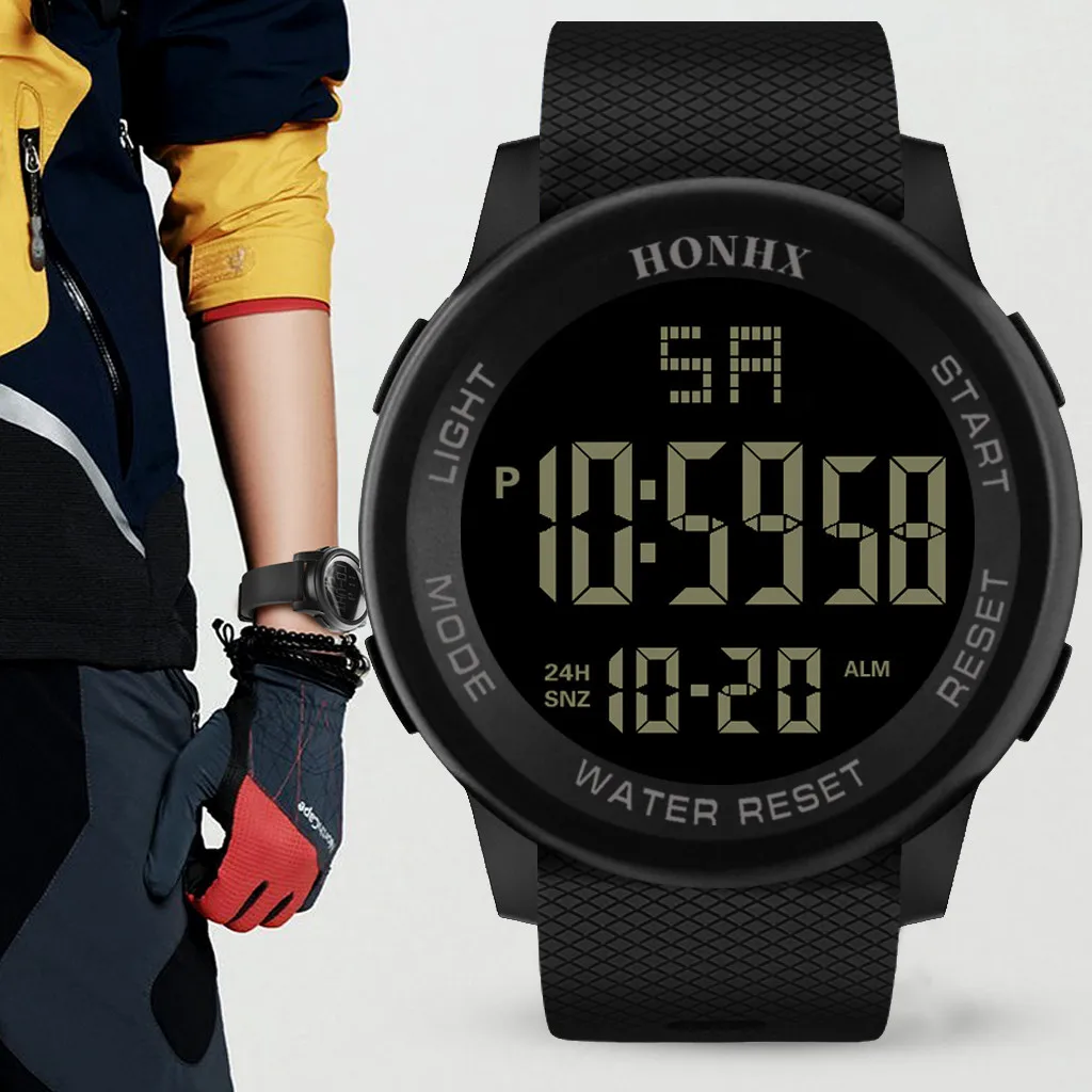 

Men Watch With Multifunctional Digital Display Military Sport Wristwatch For Man Waterproof Mens Wrist Watch reloj hombre