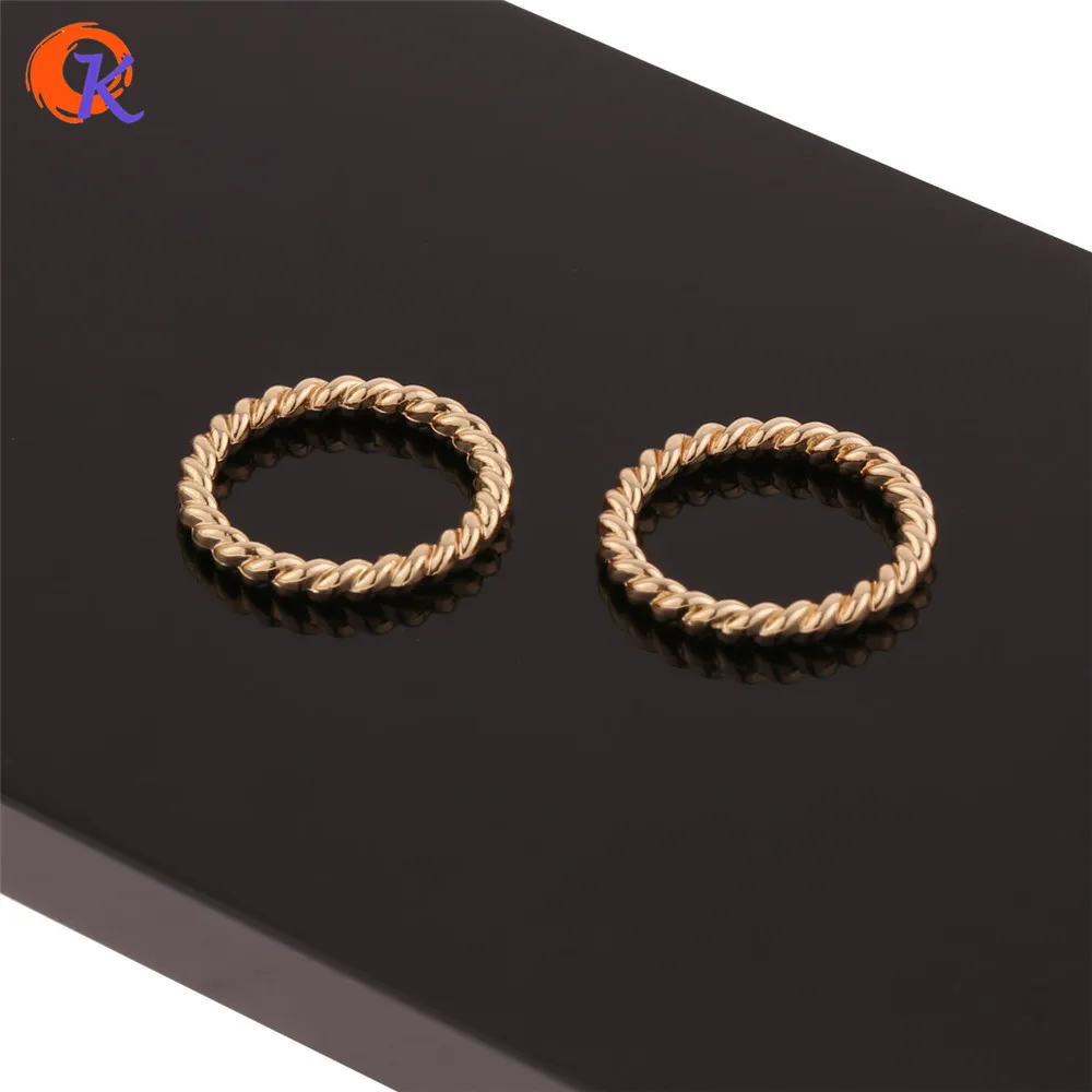 

Cordial Design 100Pcs Jewelry Accessories/Earring Connector/DIY/Twisted Ring Shape/Hand Made/Jewelry Making/Earring Findings