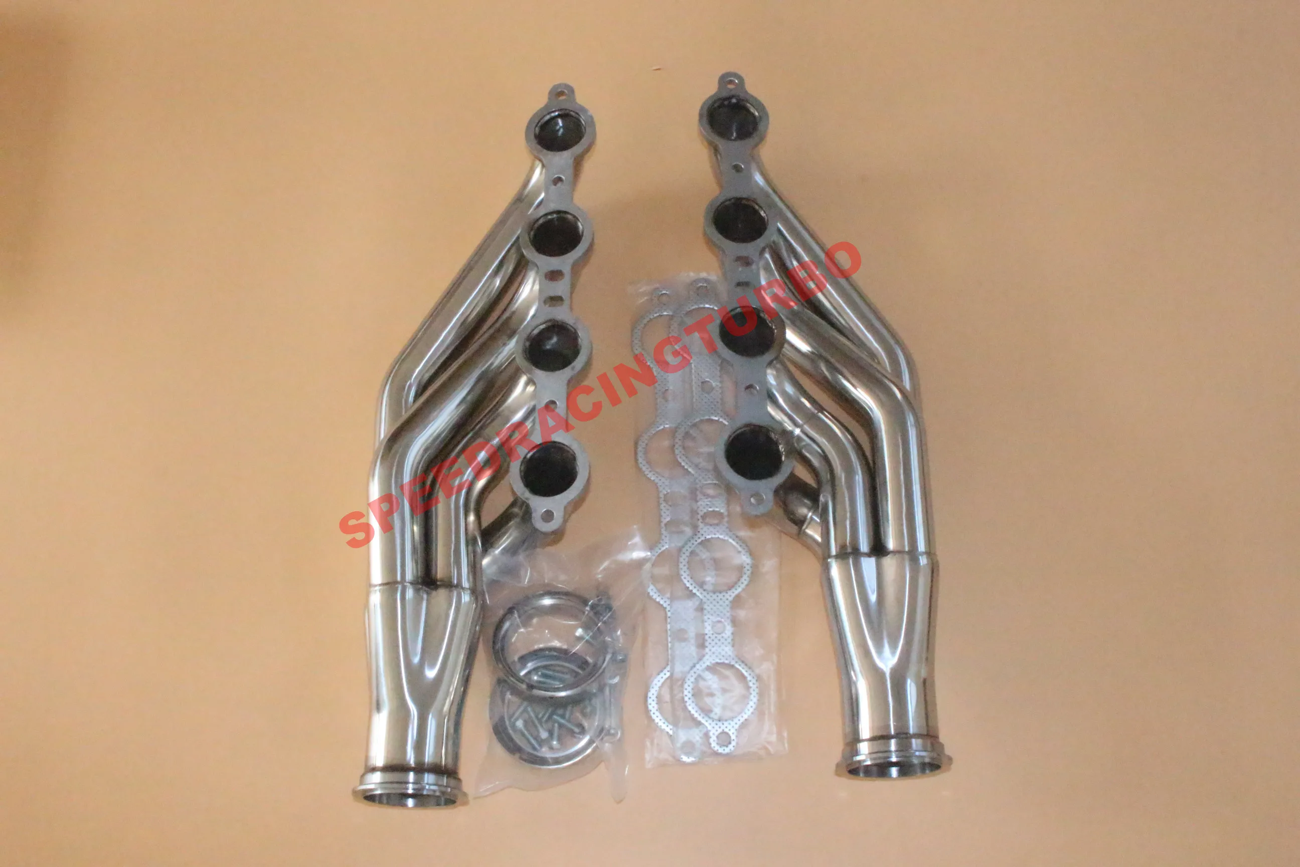 Выхлопная головка для блока CHEVY V8 LS1/LS2/LS3/LS4/LS6/LSX + 2 шт. 3 дюйма на T3 адаптер одна пара