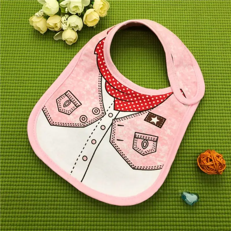 

2 Pcs / Pack Newborn Feeding Bibs Infant Burp Cloths Baby Cotton Bandana Saliva TowelSoft handfeel, waterproof