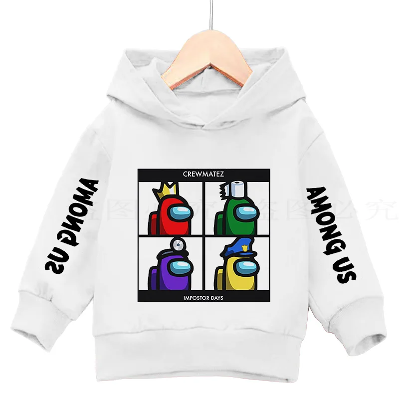

New Video Game Among Us Hoodies kids Impostor Graphic Anime Streetwear Cartoon Sweatshirt Sudadera Hombre Among Us Hip Hop Hoodi