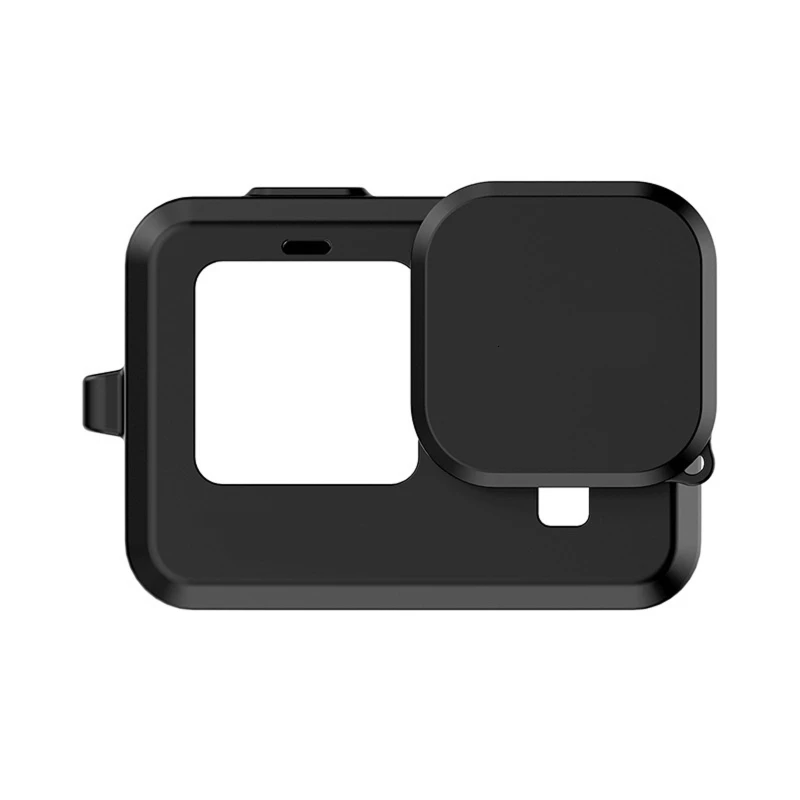 

Protective Shell With Silicone Lens Cover For Go pro Hero 9 Black Sports Camera