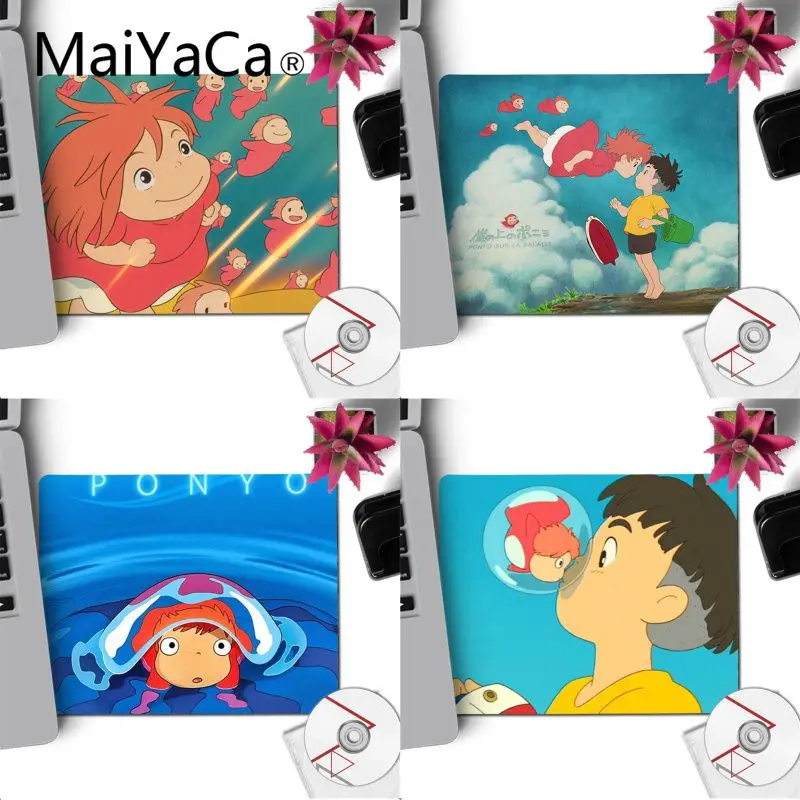 

MaiYaCa Ponyo на скале ноутбук коврик для мыши маленький коврик для мыши геймер 29x25 см компьютерный игровой коврик для мыши Коврик для мыши