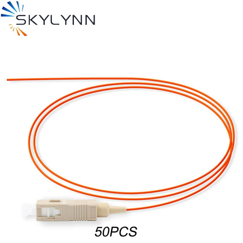 50 шт./пакет 1 5 SC/UPC оптический адаптер SC/APC SM ММ OM2/OM3/OM4 0 9 мм плотным буфером LSZH