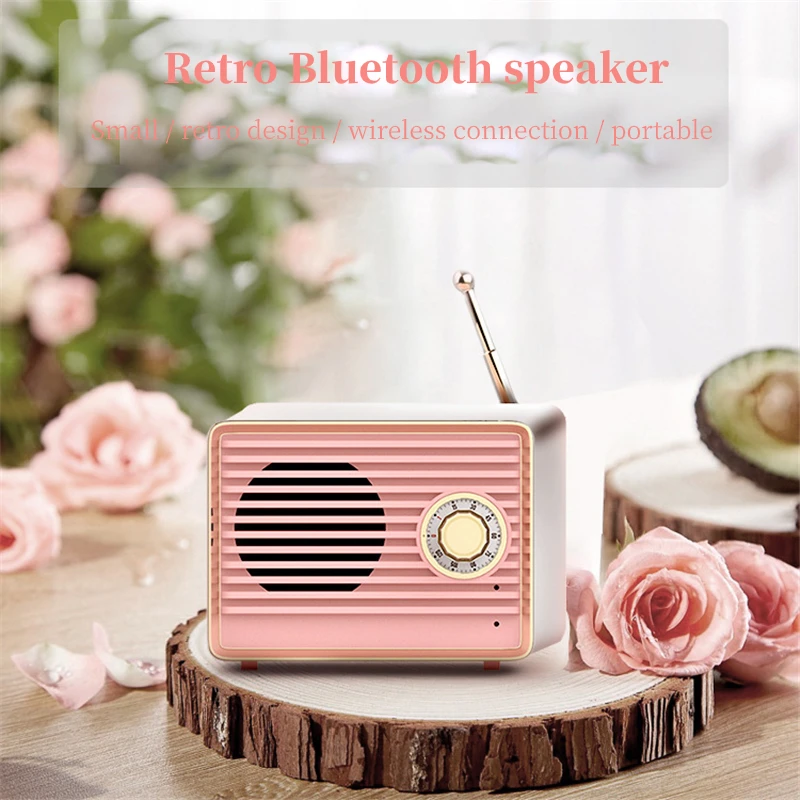 LS модный портативный Ретро динамик для ответа на звонки FM радио мини