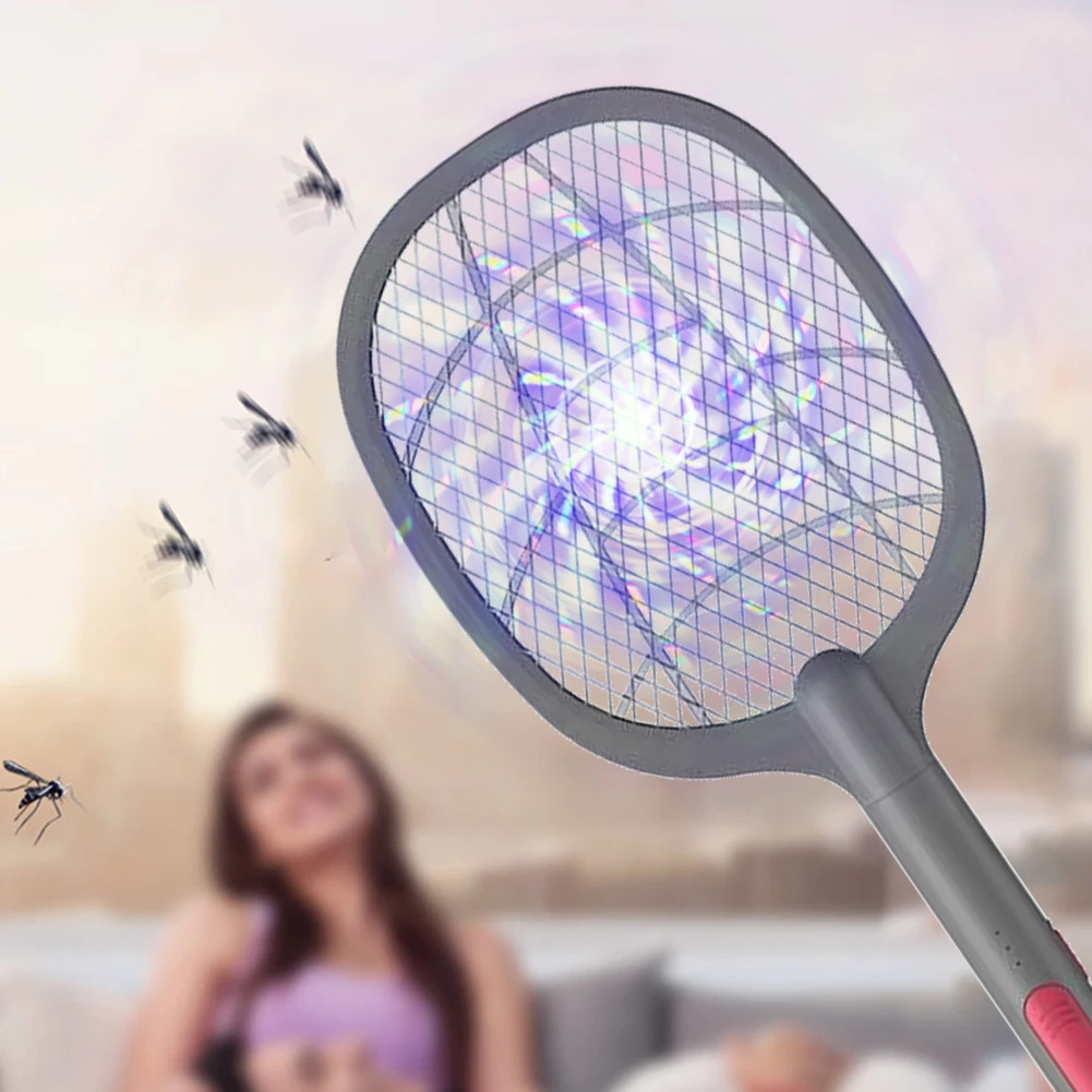 

Electric Mosquito Killer Light Electric Mosquito Swatter 2 In 1 Summer Fly Swatter Trap Lamp Flies Insect Killer Pest Control